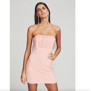 Retrofete Cassandra Sequin Strapless Mini Dress